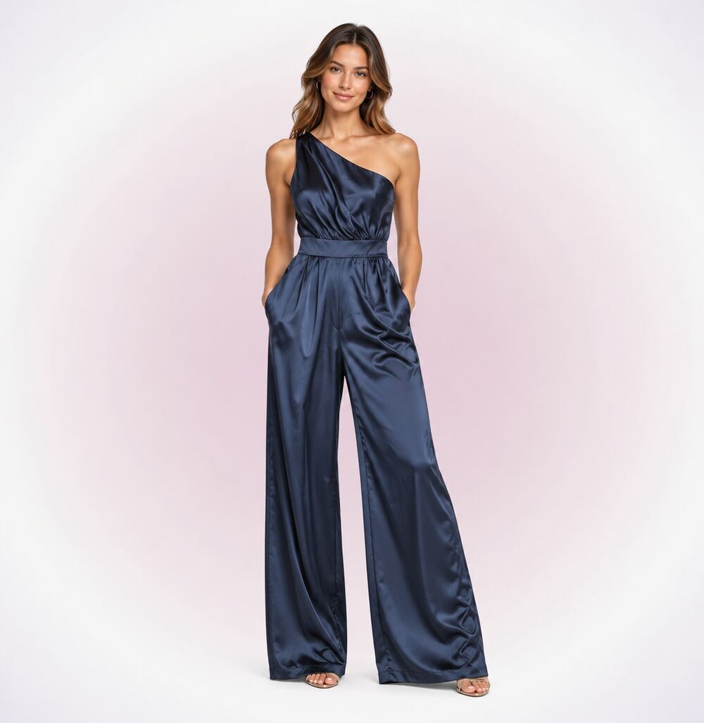 ABS Black One Shoulder Jumpsuit | Sz 4, NWT
